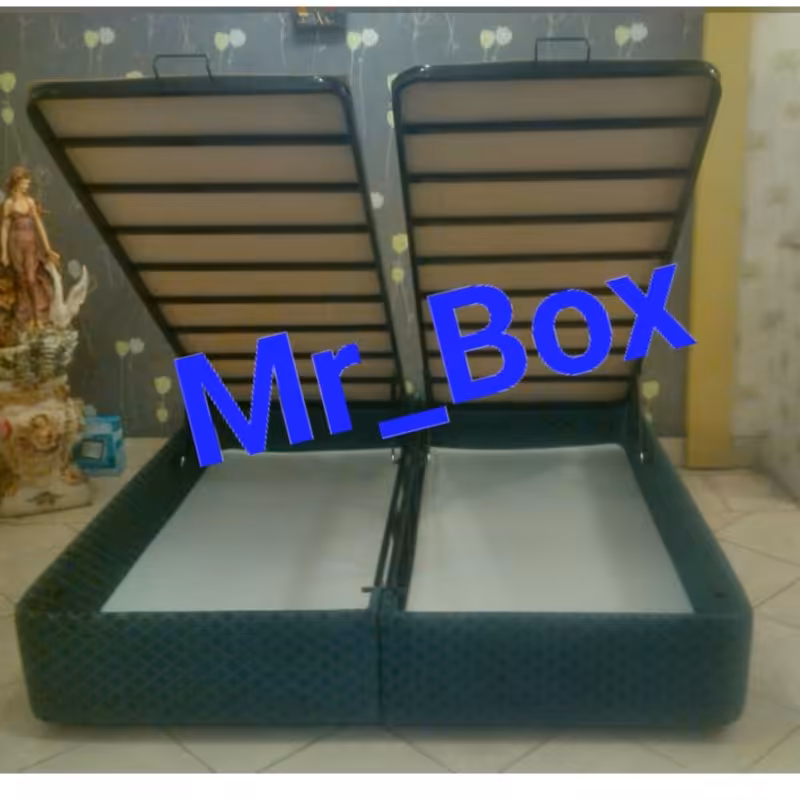 تختخواب تخت خواب باکس جکدار هتلی دوتیکه سایز 160  دونفره