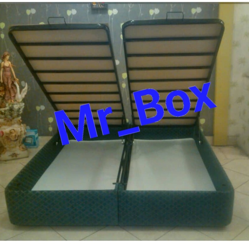 تختخواب تخت خواب باکس جکدار هتلی دوتیکه سایز 160 دونفره