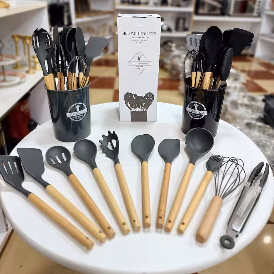 سرویس کفگیر ملاقه سیلیکونی 