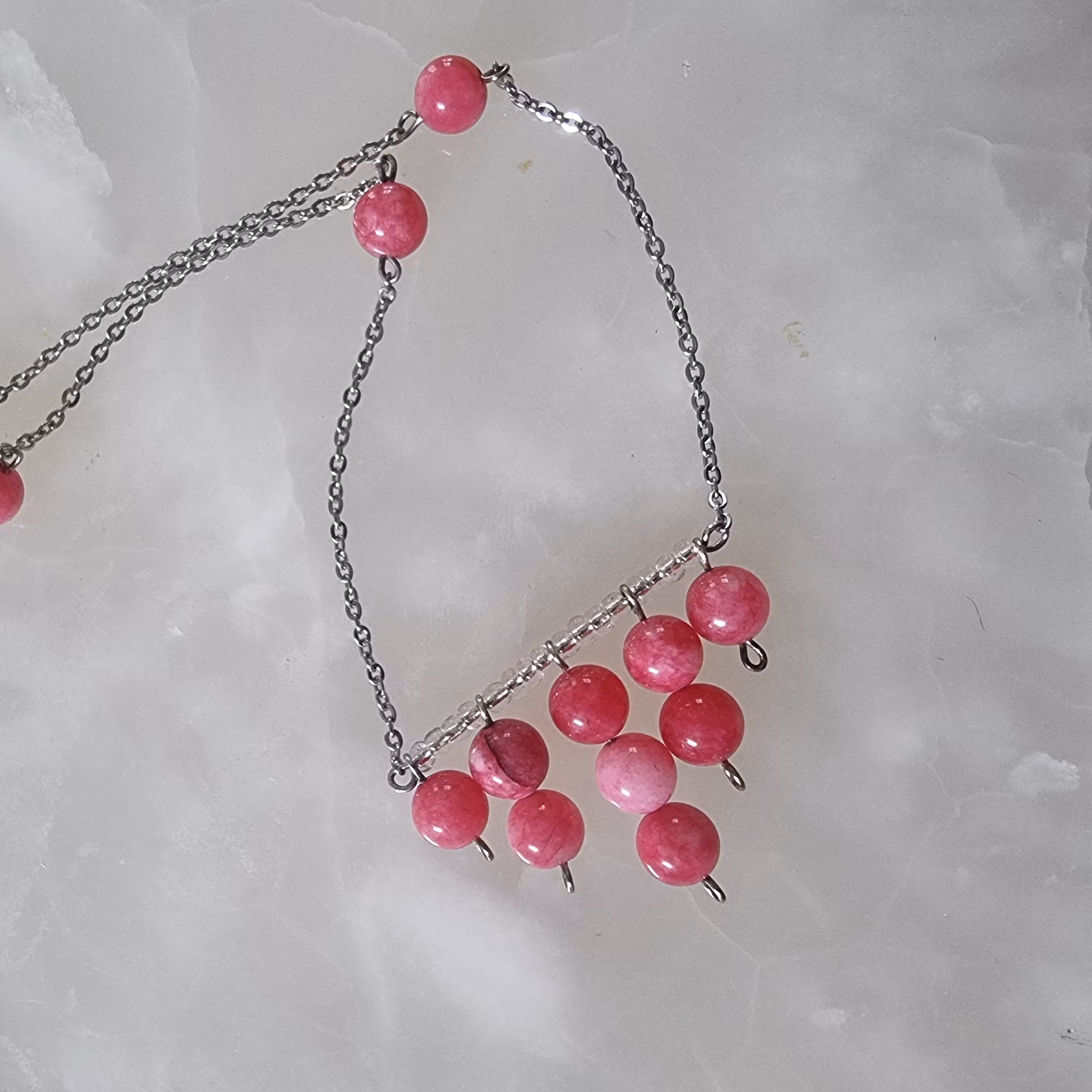 گردنبند مروارید قرمز