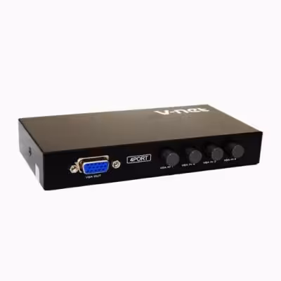 سوئیچ 4 پورت VGA دستی وی نت V-SWVGAM04