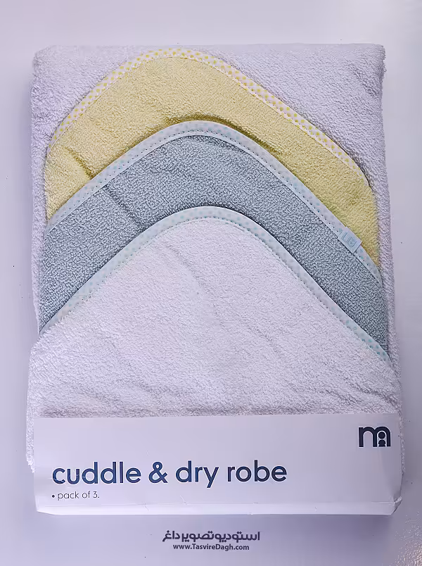حوله کلاهدار نوزادی مادرکر اصل 3 عددی mothercare