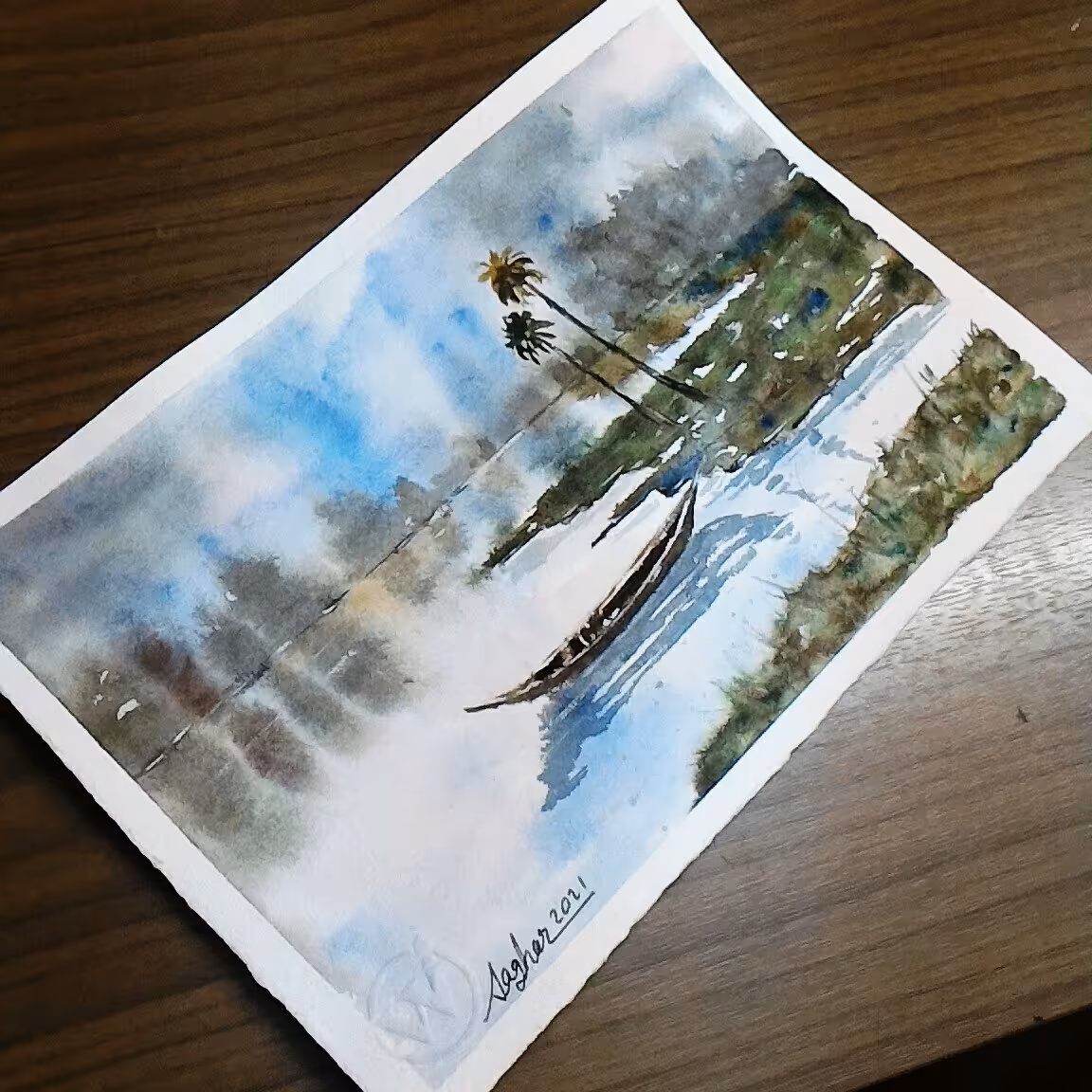 نقاشی آبرنگ کد 24