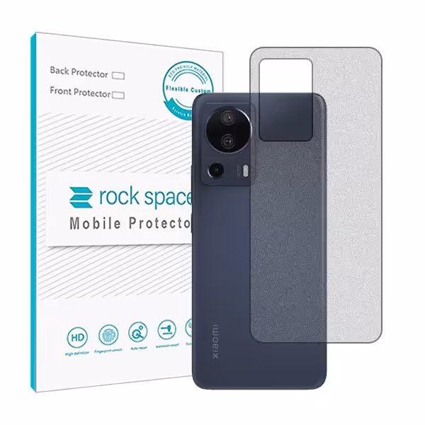 گلس محافظ پشت گوشی شیائومی 13 Lite مدل نانو هیدروژل مات برند راک اسپیس کد 26059S