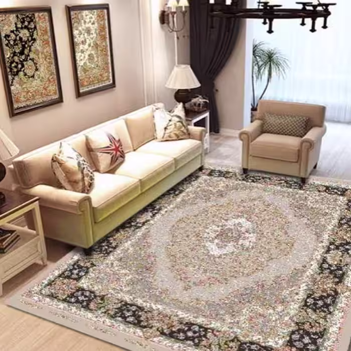 کاور فرش نگین ترمه سنتی مدل 338