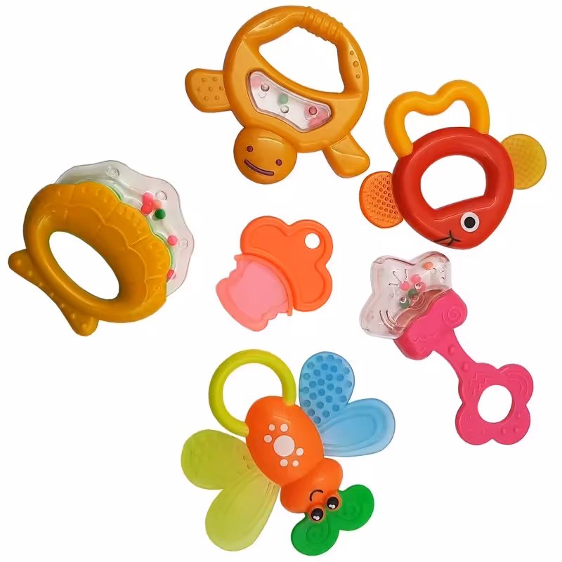 ست جغجغه و دندانگیر نوزاد baby toys