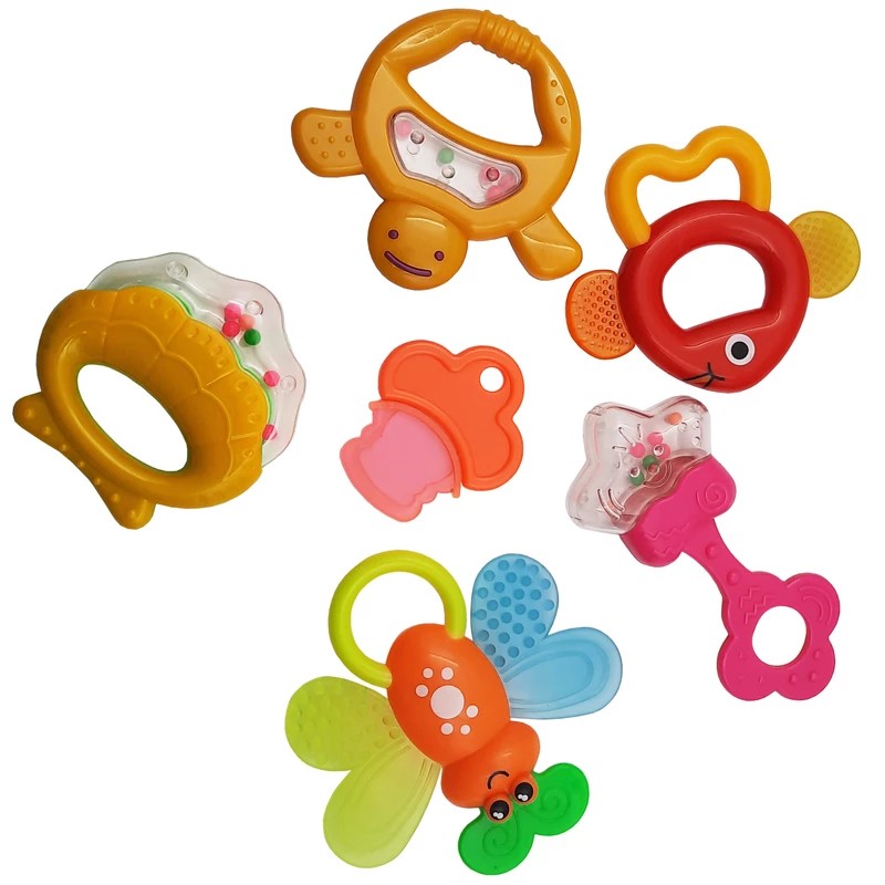 ست جغجغه و دندانگیر نوزاد baby toys