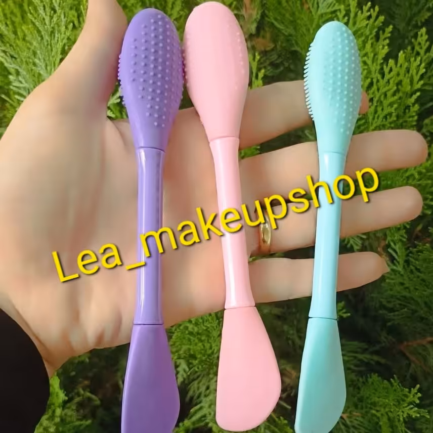 براش ماسک و اسکراب و فیس ماسک سه کاره سیلیکونی بیضی