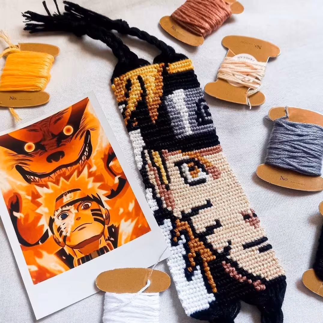 دستبنددوستی دستبافت طرح انیمه ناروتو شخصیت ناروتو 