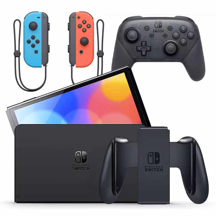 نینتندو سوییچ اولد – جوی کان قرمز آبی   کنترلر پرو خاکستری