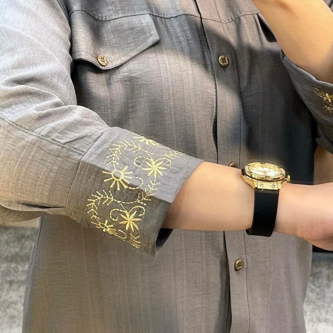 شومیز مانتویی گلدار