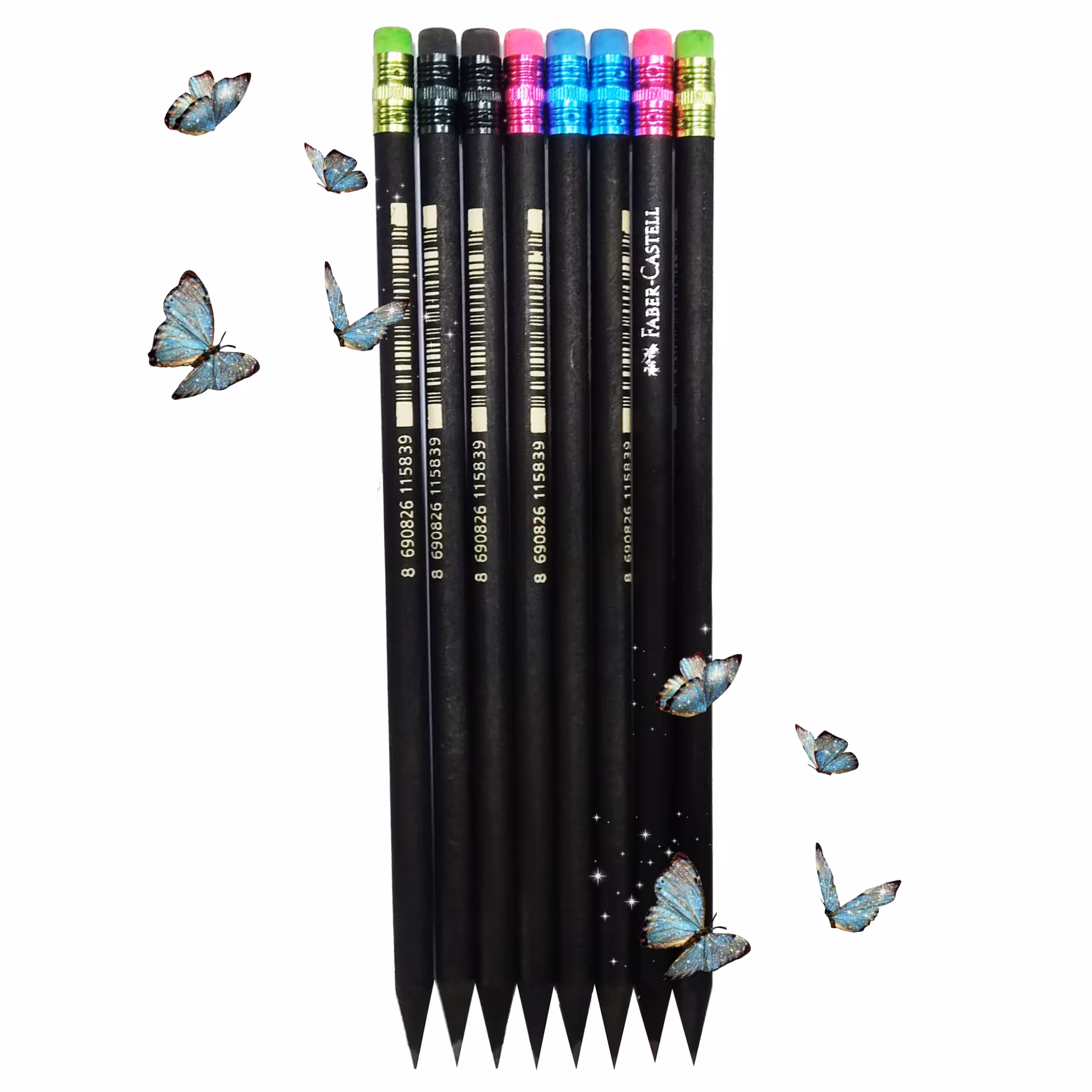 مداد مشکی فابرکاستل(پاکن دار)