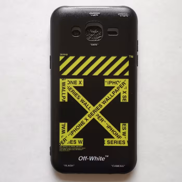 قاب طرحدار  off white مناسب گوشی سامسونگ J5 2015