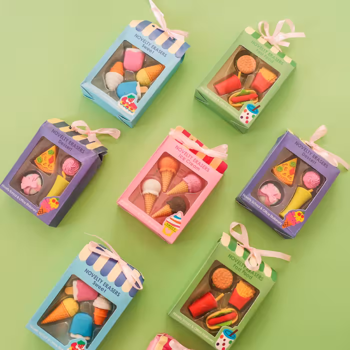 پاکن های فانتزی چهارتایی مدل بستنی دسر فست فوو و شیرینی