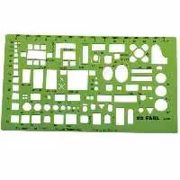 شابلون مهندسی مبلمان 1به 100 فابل ( جلد طلق سفید)  هایپر گلسا 