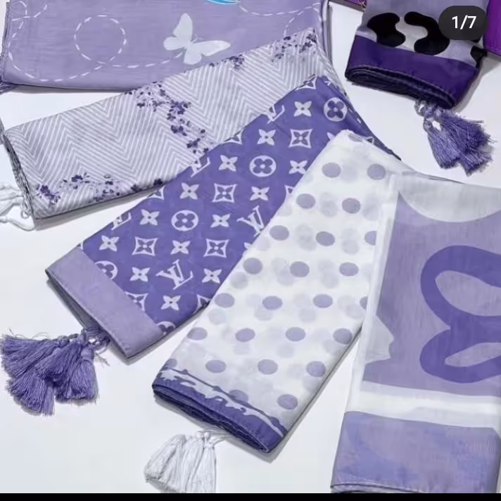 شال نخی منگوله دار رنگ سال 02