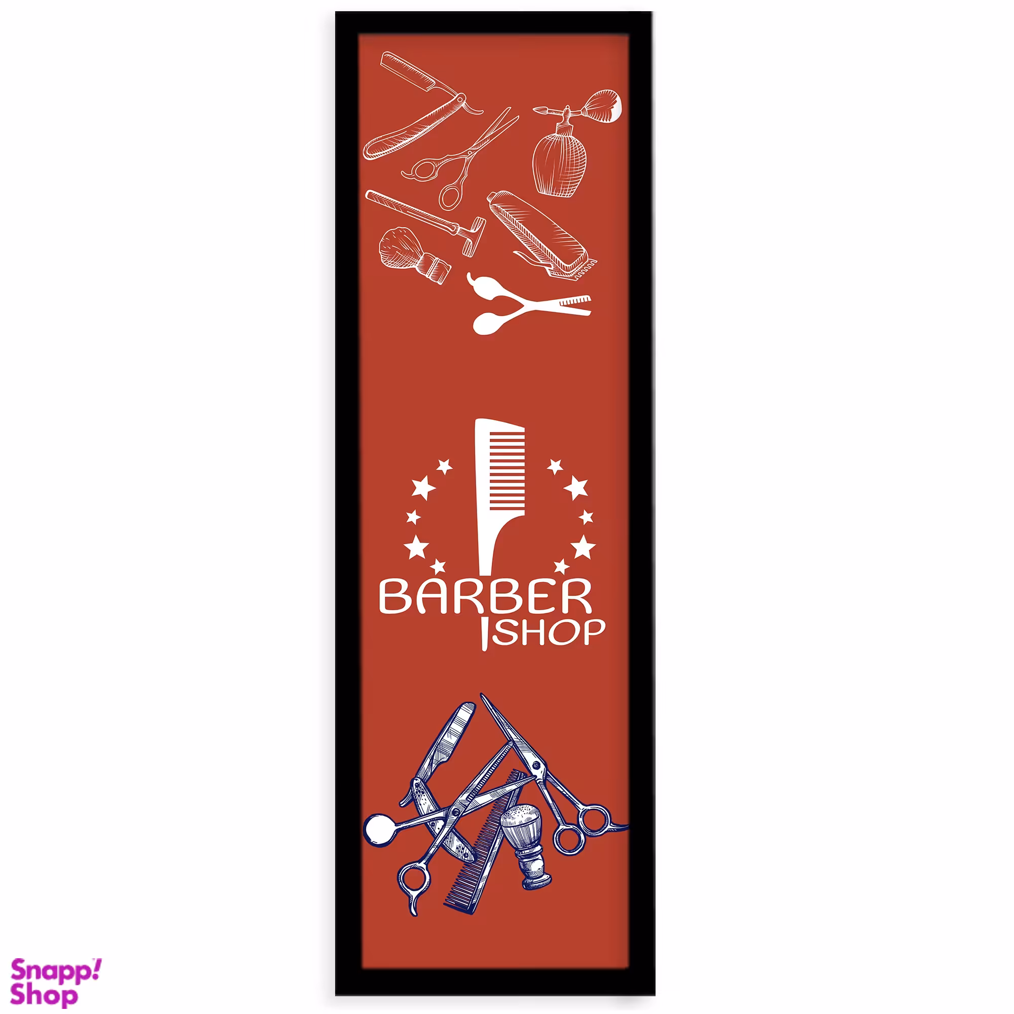 تابلو نوری بکلیت طرح آرایشگاه مردانه مدل B-S82