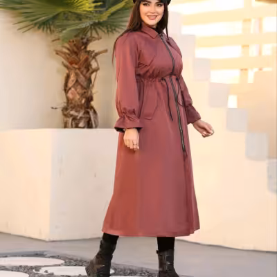 مانتو بارانی کتان تی سی 259