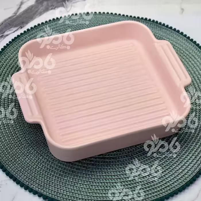 تابه گریل مات رنگی مربع 20سانت