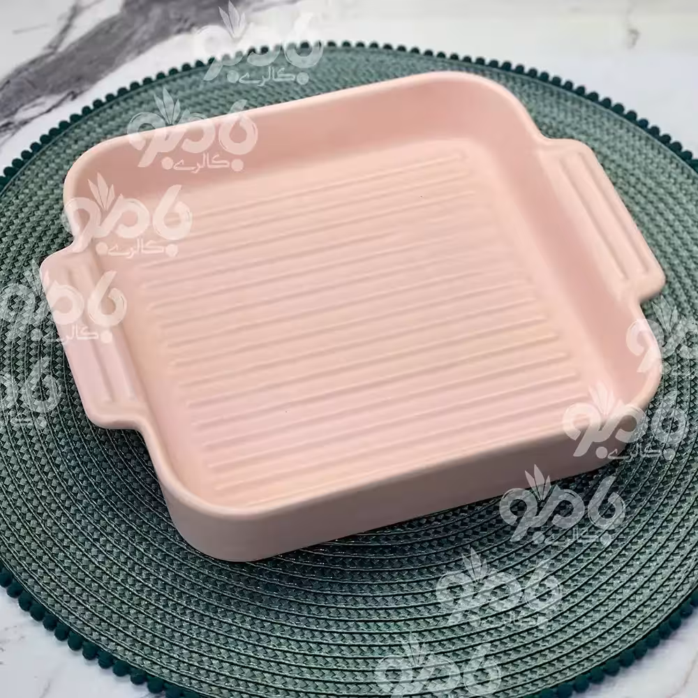 تابه گریل مات رنگی مربع 20سانت