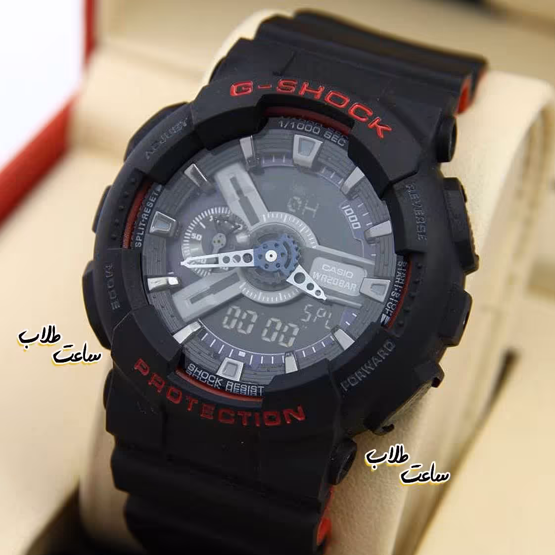ساعتمچی کاسیو جی شاک بند و بدنه رزین casio g_shock