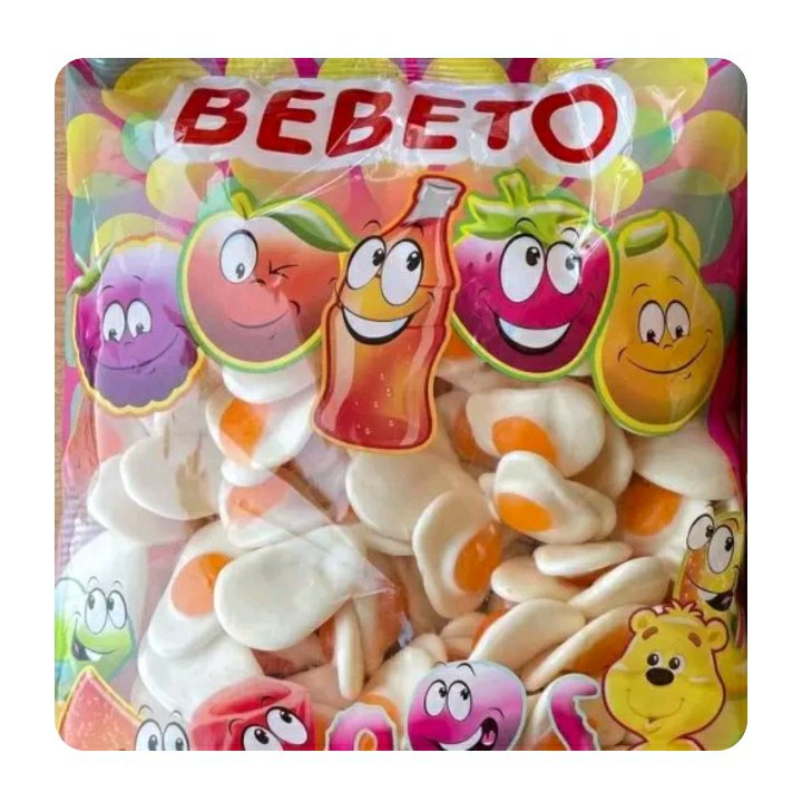 پاستیل ببتو bebeto طرح نیمرو محصول ترکیه در بسته بندی 1 کیلویی