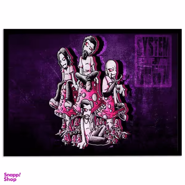 تابلو نوری بکلیت مدل طرح گروه گوریلاز Gorillaz مدل لایت باکس B-s1979