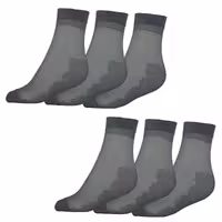 جوراب زنانه  سما مدل پارزین کد 1706 رنگ طوسی بسته 6 جفتی