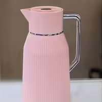 فلاسک یک لیتری اوریو شیشه صورتی (orive)24 ساعت زمان نگهداری آب جوش