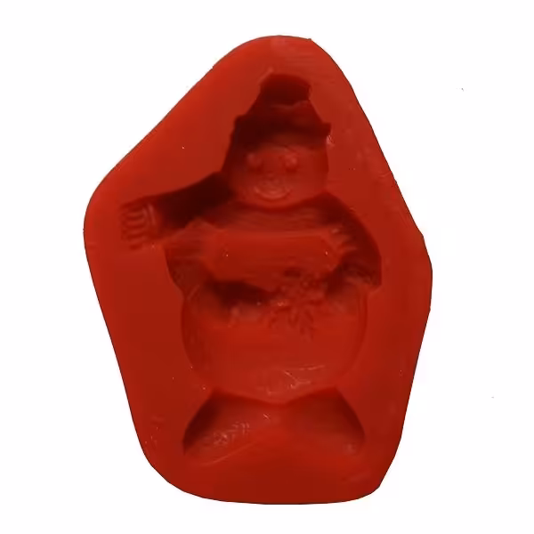 قالب سیلیکونی مولد فوندانت مدل آدم برفی


