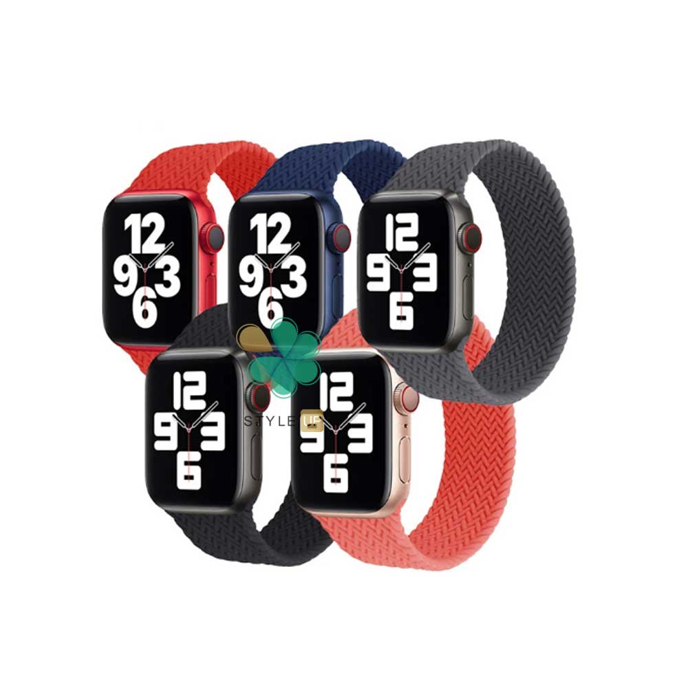 بند ساعت اپل واچ Apple Watch 7 41mm مدل Braided Silicone Solo Loop