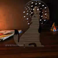 چراغ خواب طرح گرگ 