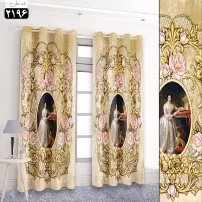 پرده تصویری طرح نقاشی کلاسیک