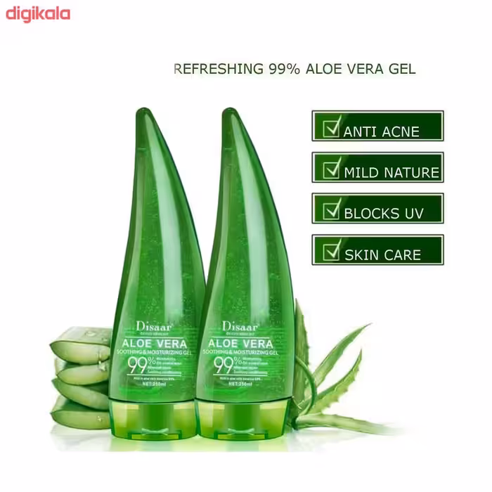 ژل آلوورا آبرسان و ضد چروک پوست آلوئه ورا 99ALOE VERA