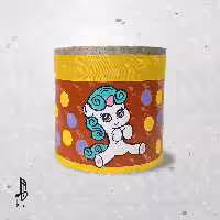 طبلک پلیمری باربد زمینه نارنجی (مادیکورن)