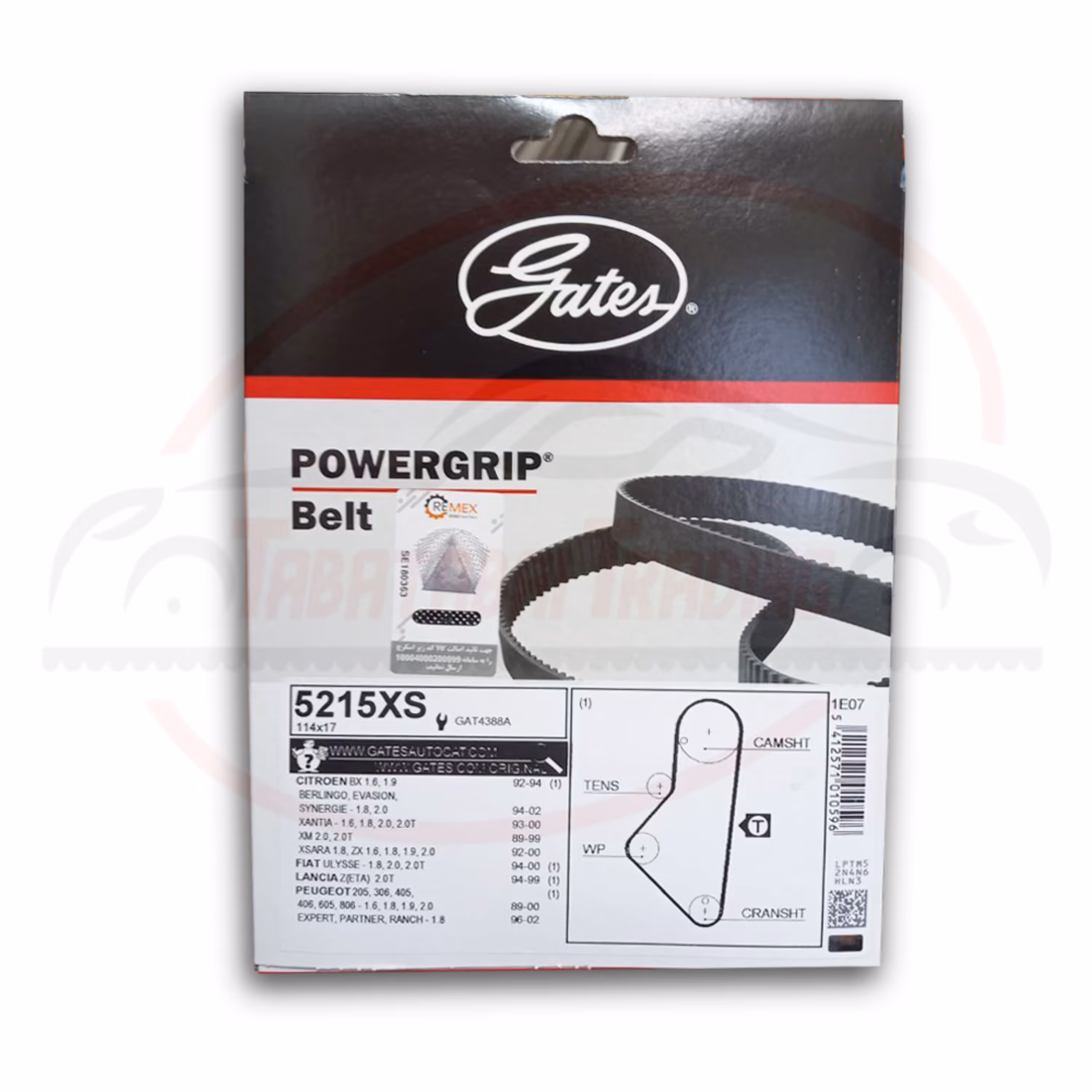 تسمه تایم پژو 206  و 207 رانا و پژو موتور تیوفایو برند پاورگریپ فرانسه