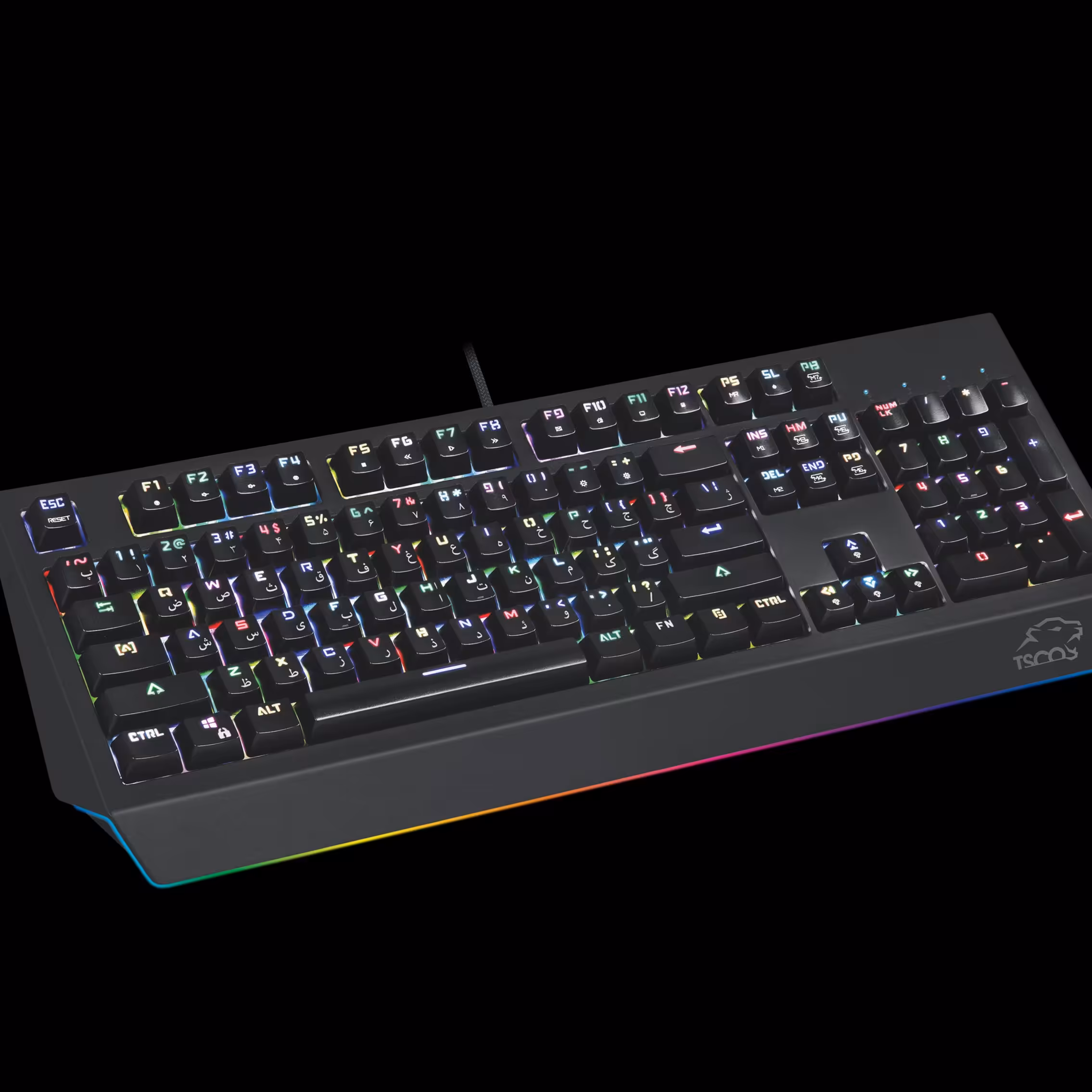 کیبورد مکانیکال(کلید قهوه ای)گیمینگ تسکو مدل GK 8127 - کیبورد مدل GK8127