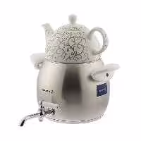 کتری و قوری شیردار کرکماز مدل ماکسیما تیتانیوم کد A021 طرح دار