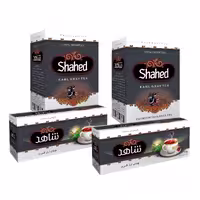 چای 100 گرم و کیسه ای 25 عددی عطری شاهد - پک 4 عددی