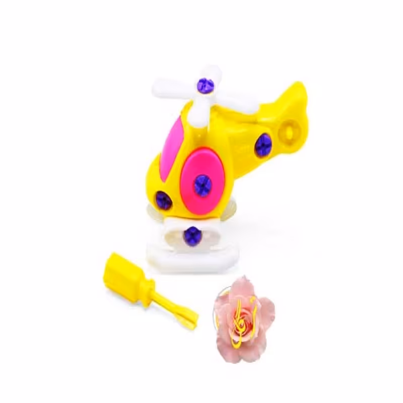 بسته دو عددی مهندس کوچولو هلیکوپتر ساختنی همراه با پیچ گوشتی مخصوص کودکان کنجکاو