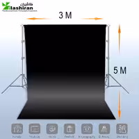 پرده (فون) شطرنجی 5 × 3 متر مشکی