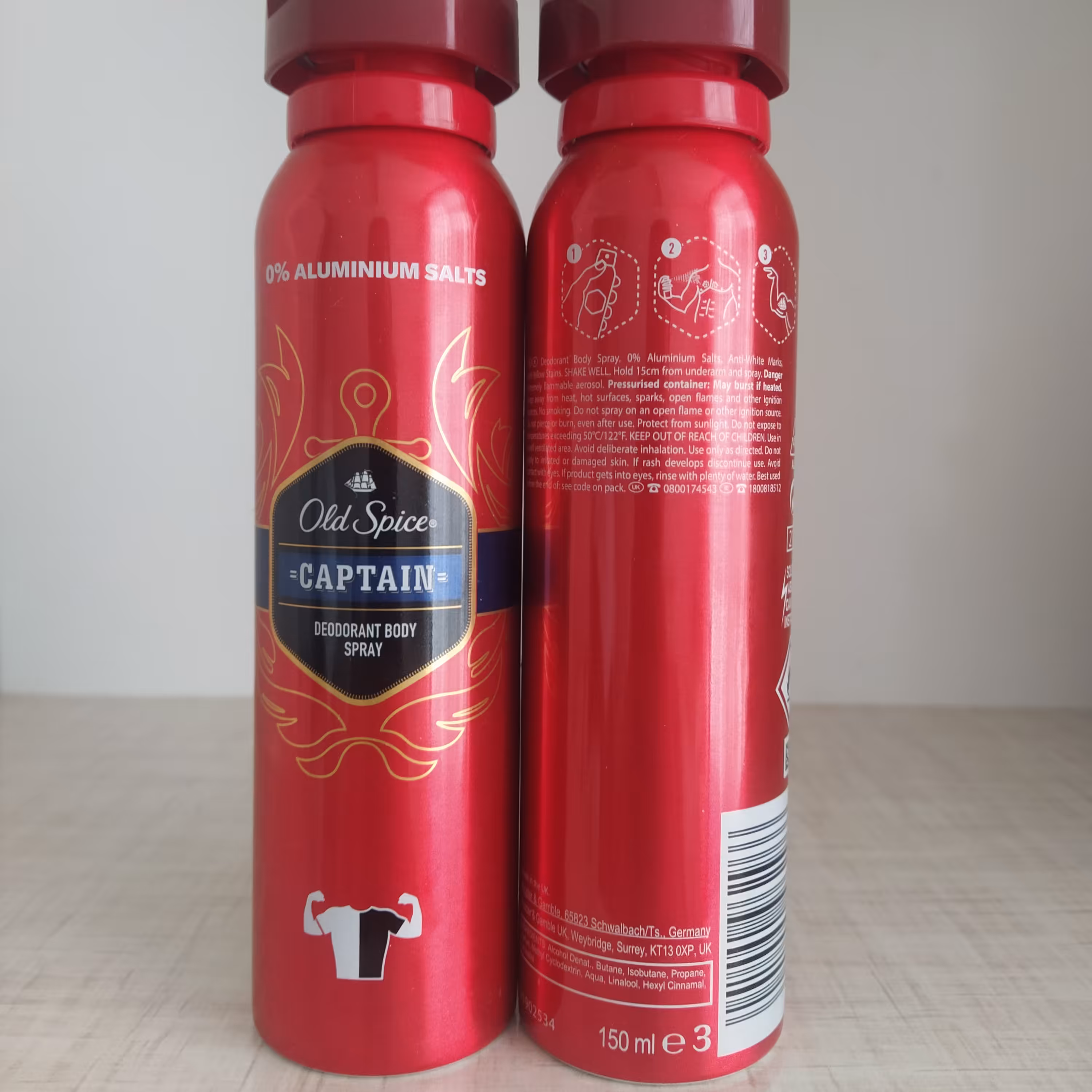 اسپری بدن الد اسپایس captain ( آمریکا تحت لیسانس انگستان) 150 میل