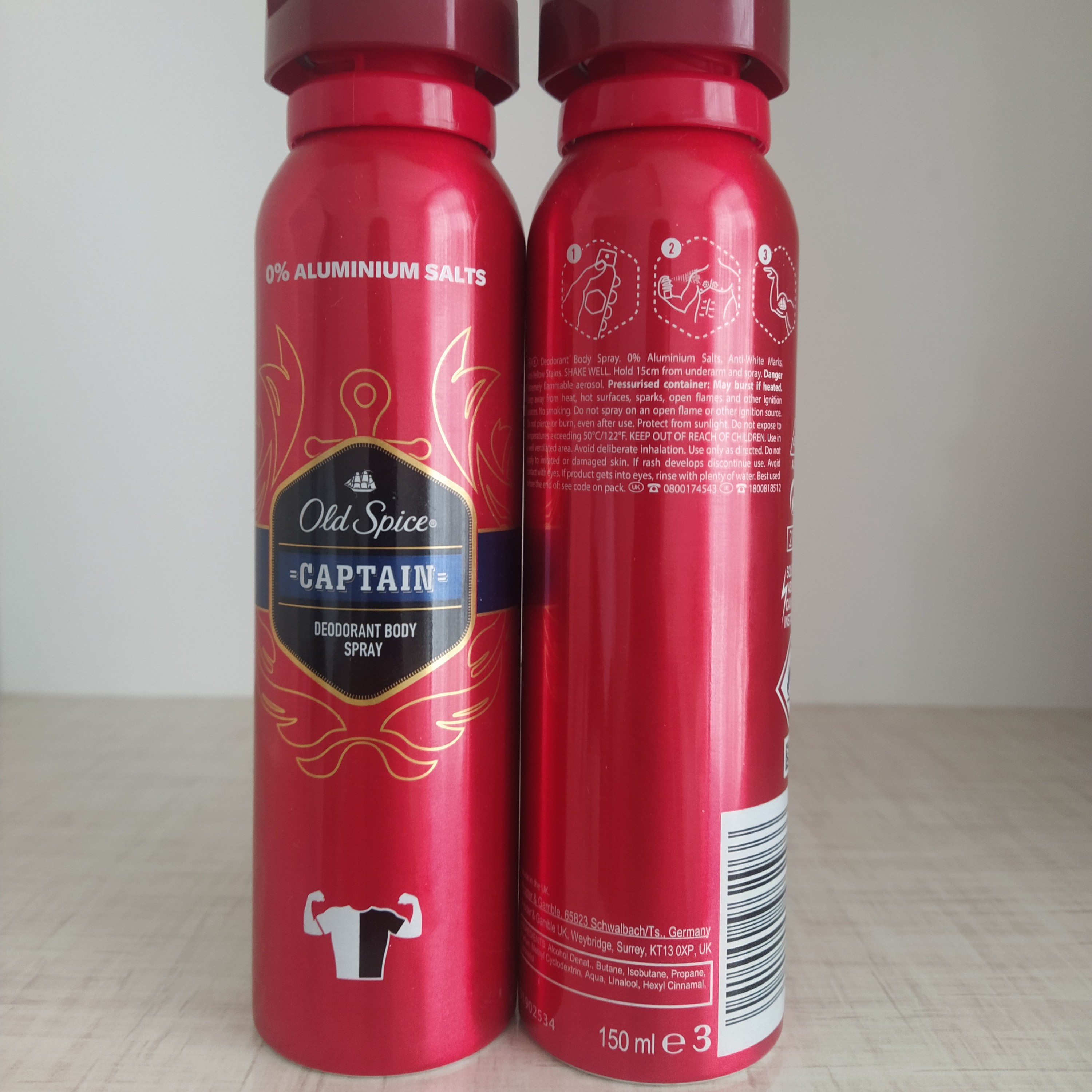 اسپری بدن الد اسپایس captain ( آمریکا تحت لیسانس انگستان) 150 میل