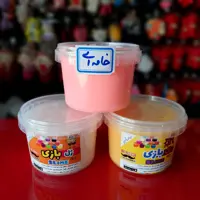 اسباب بازی ژل اسلایم خامه ای(کشسانی عالی👌-معطر)
