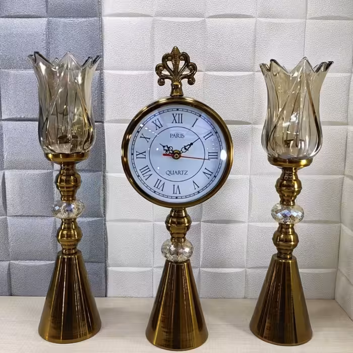 ست ساعت و شمعدان لاله جدید