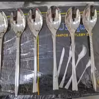 سرویس قاشق چنگال 24نفره 144پارچه دهانه اروپایی یونیک