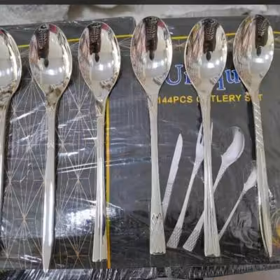 سرویس قاشق چنگال 24نفره 144پارچه دهانه اروپایی یونیک