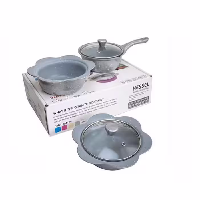 سرویس قابلمه گرانیتی هسل طرح گل