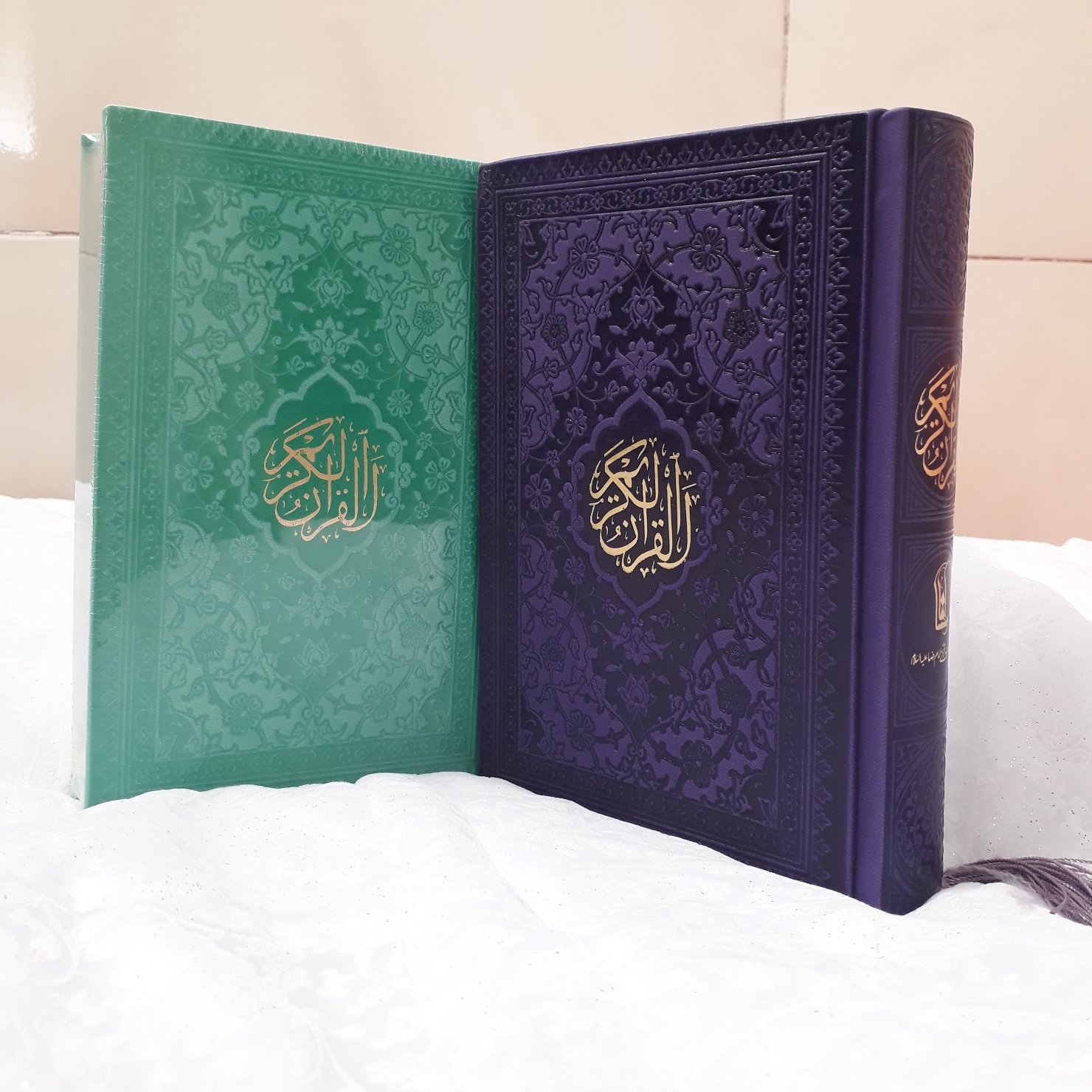 قرآن صفحه رنگی جلد رنگی سایز جیبی