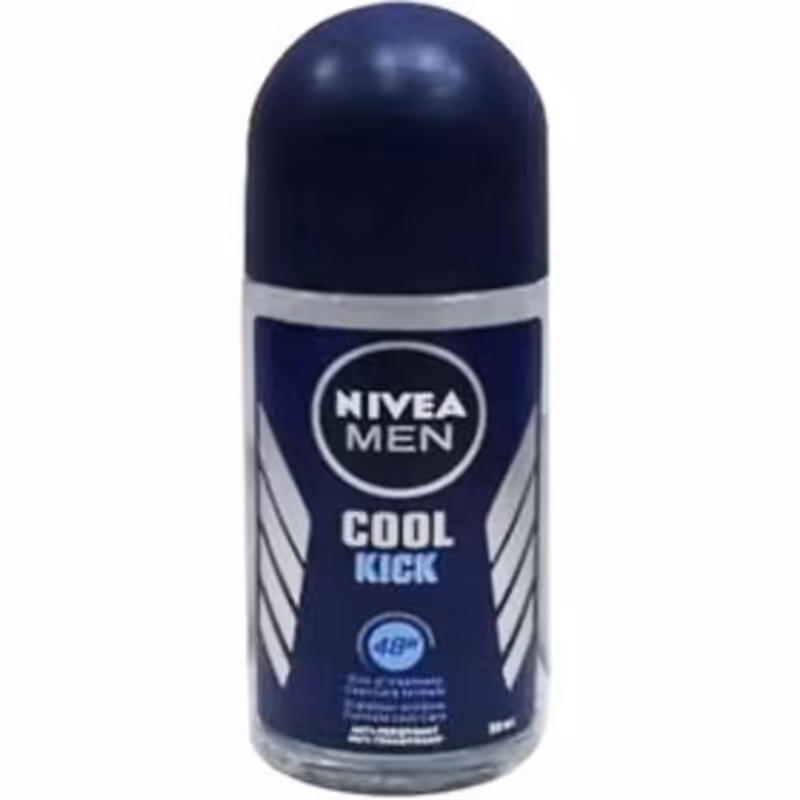 مام رول ضد تعریق مردانه نیوا 48 ساعته مدل کول کیک حجم 50 میل ا Nivea Cool Kick Deodorant Roll On 48h for Men 50ml